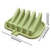 Quick Drain Silicone Soap Holder 5 Groove Non Slip Soap Tray for Shower Bathroom Travel Camping Portable Use