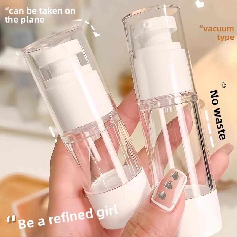 Confezionamento sottovuoto per viaggi Flacone con erogatore a pressione per essenza cosmetica Flacone spray portatile per lozione acquosa per la cura della pelle