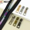 10/30/50Pcs Meetee 3# 5# Nylon Zipper Slider for Sewing Plastic Zippers Head Purse Garment Zip Pulls Repair Kits DIY Accessories