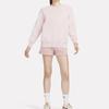 Nike Phoenix Fleece Solid Color Crewneck Sweatshirt Women Sweatshirt Gray Purple DQ5734-019