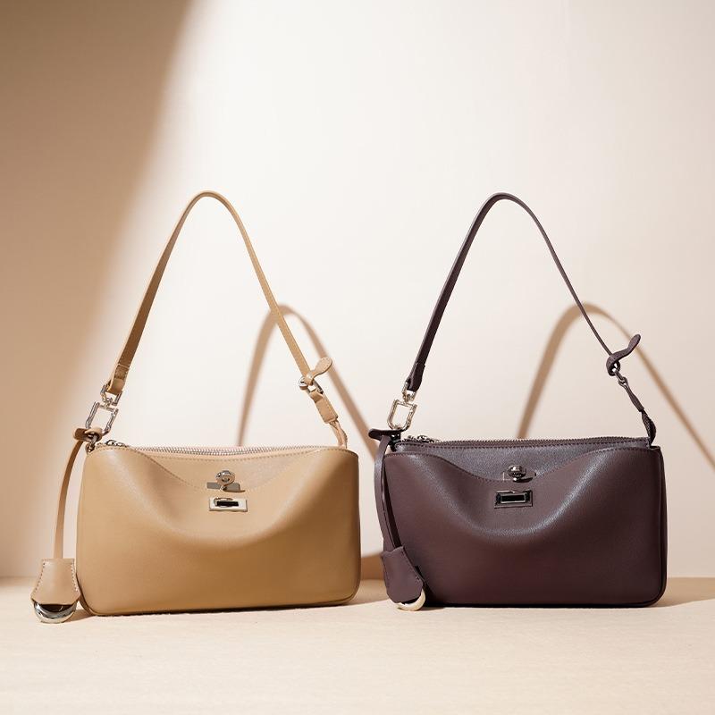 Women's bag, baguette armpit bag, women's new women's portable leather large-capacity girls' premium shoulder bag