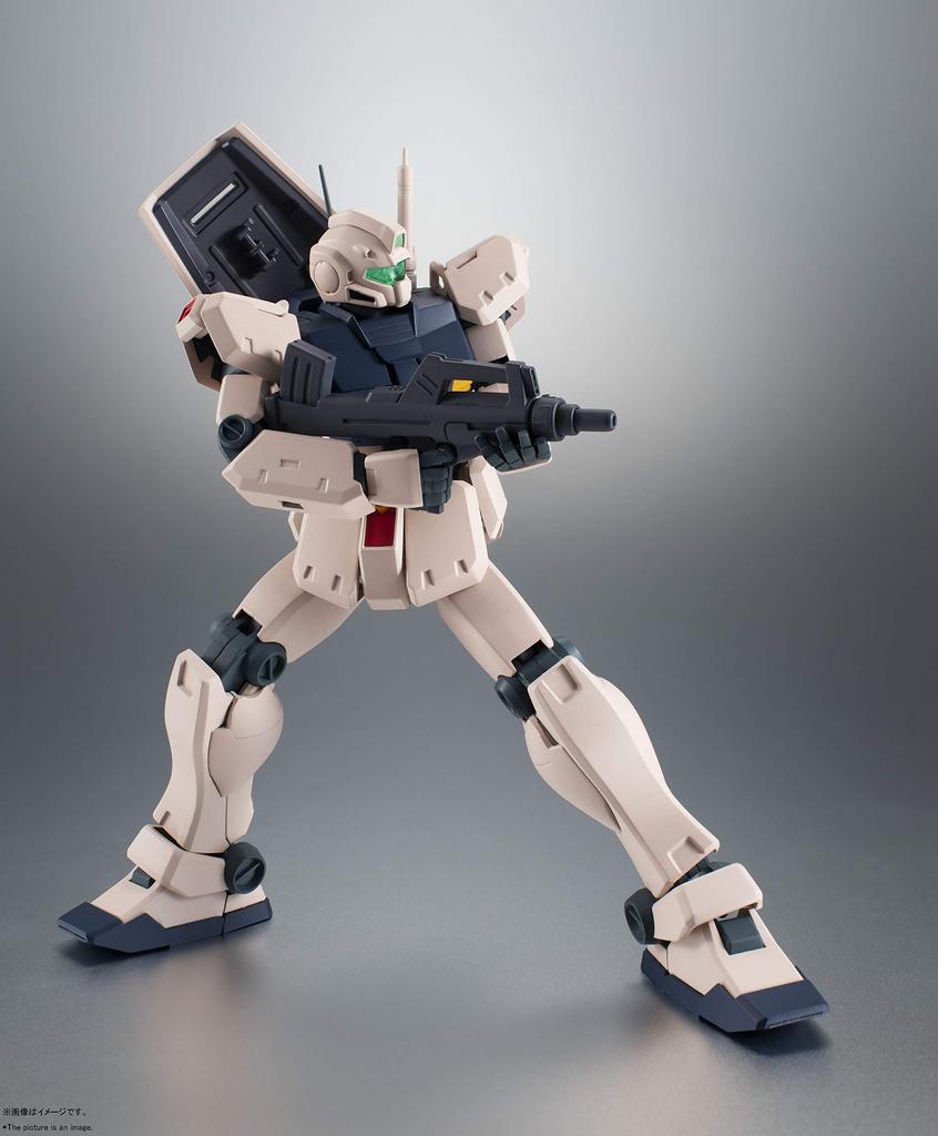 TAMASHII NATIONS ROBOT Spirits Mobile Suit Gundam 0083 Jim Kai 125mm malovaná pohyblivá figurka [SIDE MS] RGM-79C ver.. ANIME. Cca. ABS a PVC