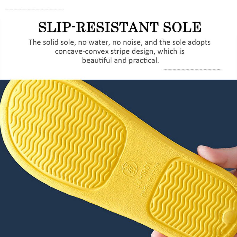 Non-Slip Slippers Men Women Indoor Home Eva Slides Bathroom Waterproof Shoes Deodorant Soft Bottom Outer Wear Sandals Flip Flops