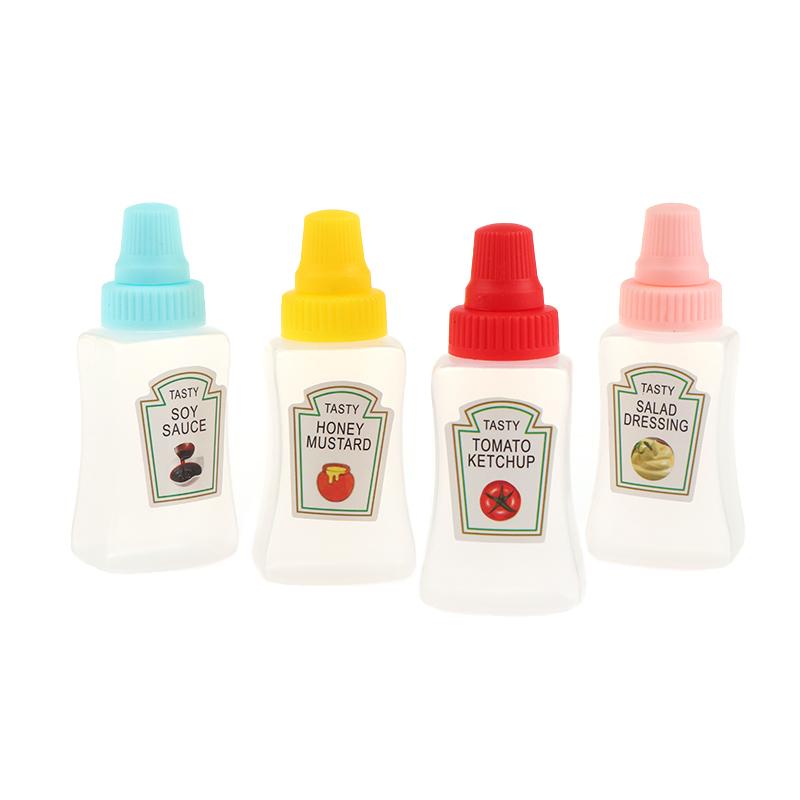 1/4 ks mini lahviček s kečupem, nádoba na dresink do salátu, spížní nádoby