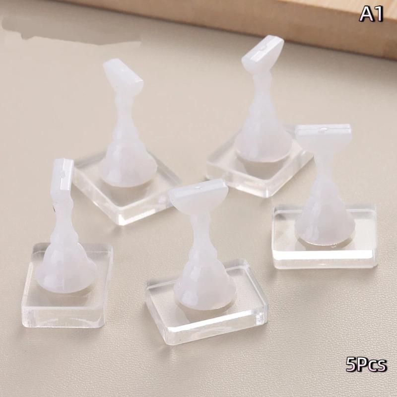 Non-Magnetic Acrylic Nail Stand Nail Chess Nail Practice Stand False For Cat Eye Gel Press On Manicure Stand Tools