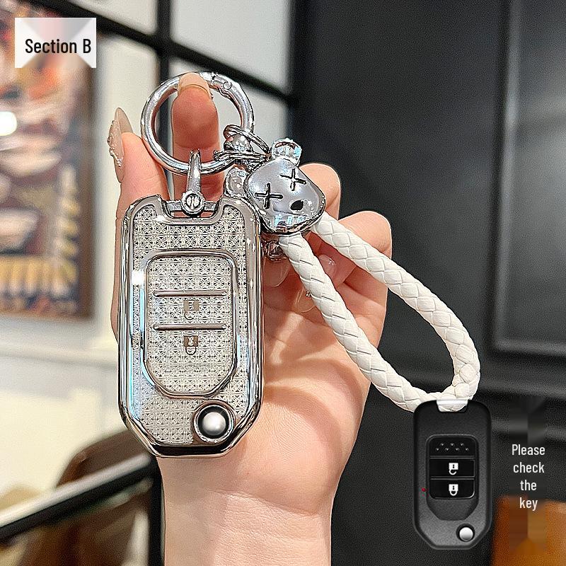 Compatible Car Key Cover for BZ Picture, XRV, Haoying, CRV, Lingpai, Jade, Civic, Accord, Fit