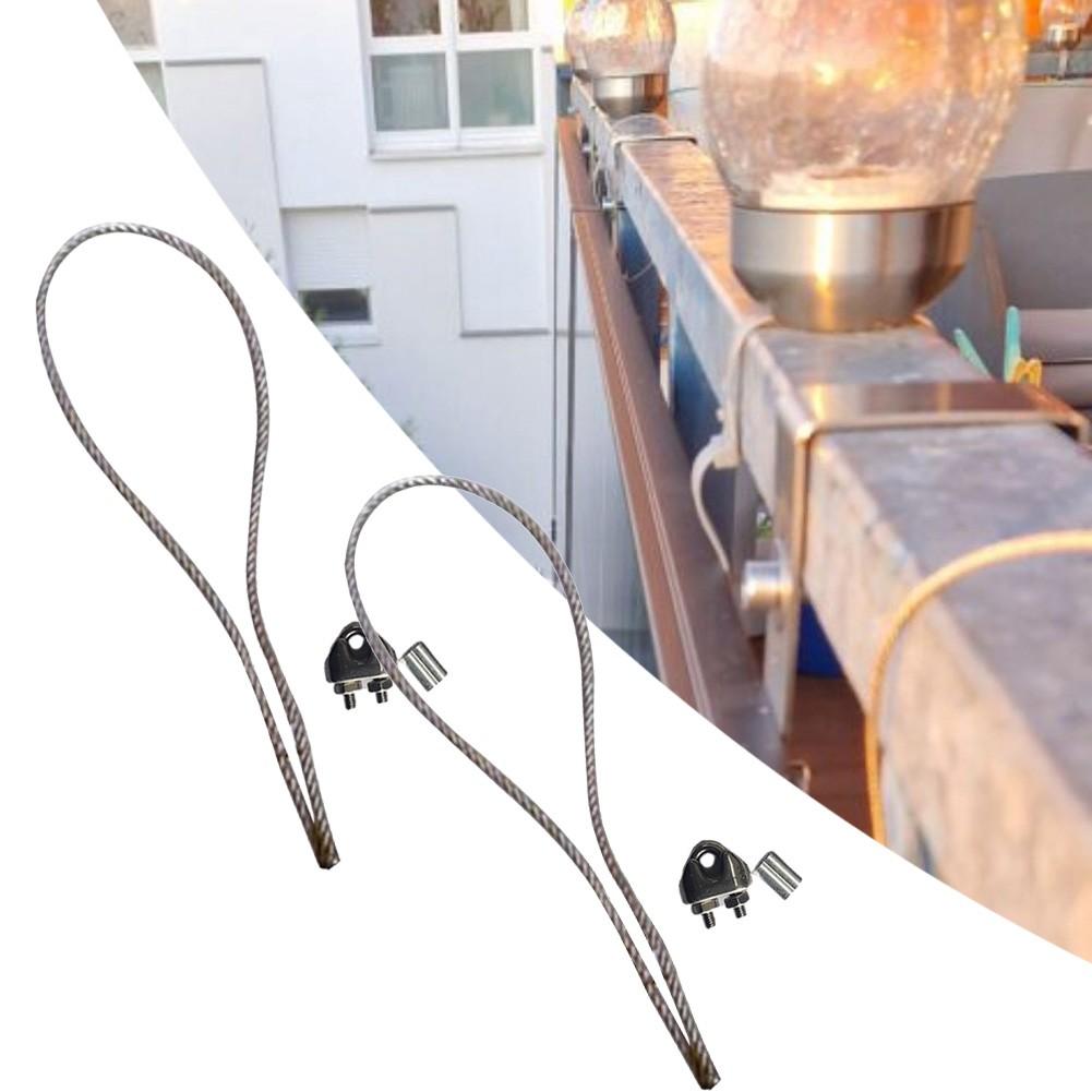 Rope Wire Cordage Length 60cm Sliver Strong Capacity