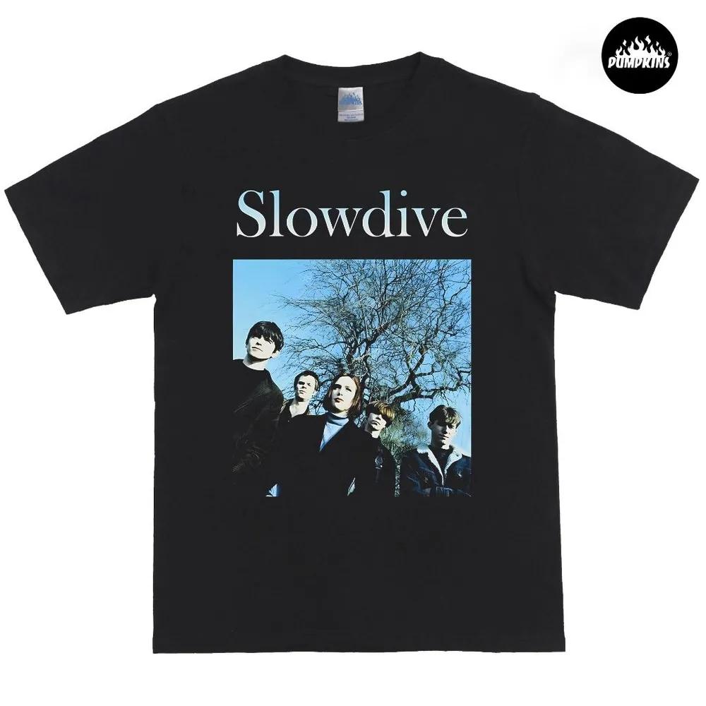 Unisex Short Sleeve Crew Neck Cotton T Shirt Slowdive British Rock Band XXXL
