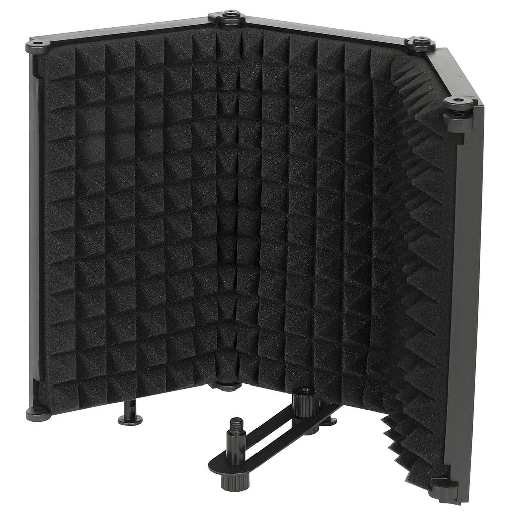 Studio Microphone Isolation Shield, Foldable Adjustable Recording Studio Equipment