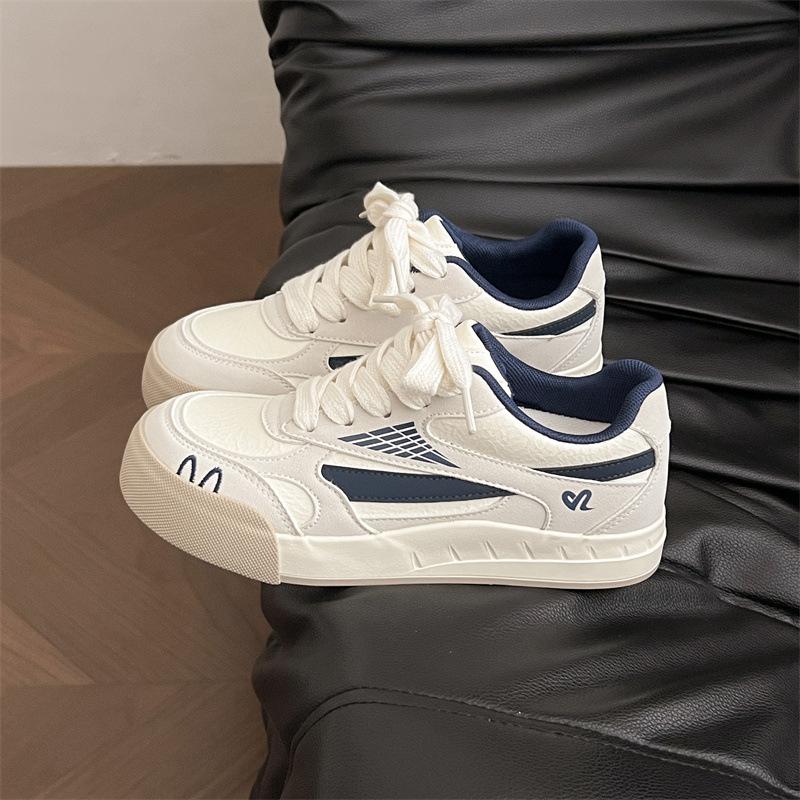 

Student sports and leisure moral training shoes new spring and autumn women s shoes platform with skirt shoes board shoes women 40 бежевый