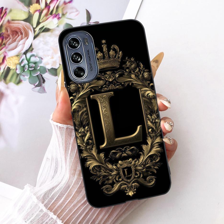 Für Motorola Moto G62 5G Hülle Niedliche Krone Buchstaben Abdeckung Stoßfest Weiches TPU Handyhülle Für Motorola G62 Moto G 62 MotoG62 5G Taschen