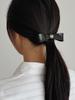 Oar Classic Marble Ribbon Hairpin [Black]