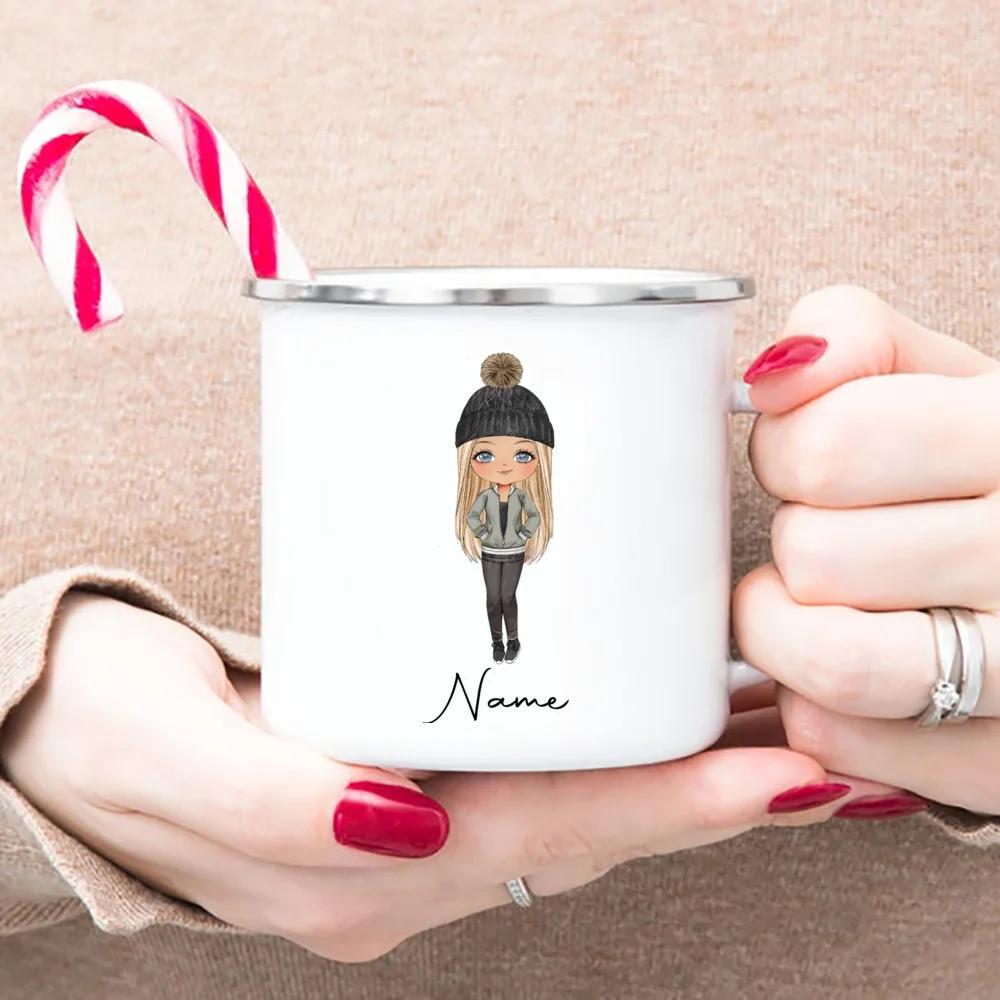 Personlig Cheer Gym Jente Emajle Campingkrus Trykk Kaffekopp Krus Kaffekopper Uvanlig Tekopp Cupshe Personlige Gaver Øl