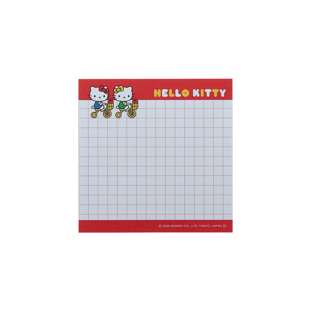 Stationery Hello Kitty Sanrio Characters Merchandise Fluffy Memo Pad with Clip S2850494 Sun-Star