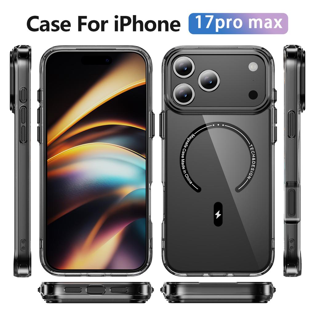 Phantom Magnetic Suction Applies To iPhone17promax Mobile Phone Case Apple 16 Them Acrylic 15 Anti-drop 14.