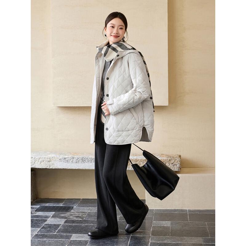 Jachetă matlasată cu glugă, stil japonez, ușoară, Mohana Yimei