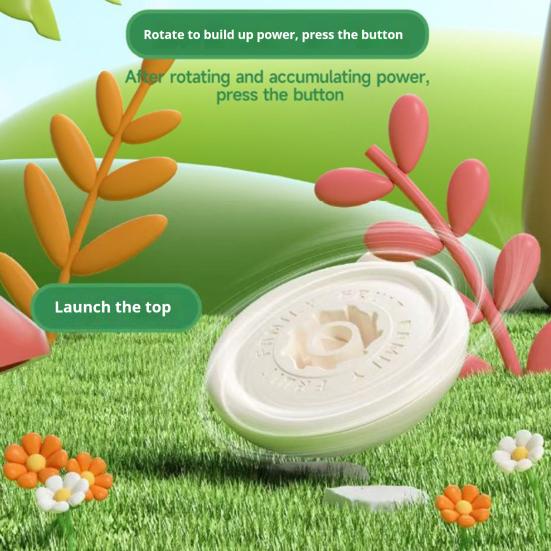 Cartoon Fruit Spinning Top Toy Multi-player Interactive Banana Orange Durian Pear Press Gyroscope Battle Toy Toddlers Educational Spinner Toy