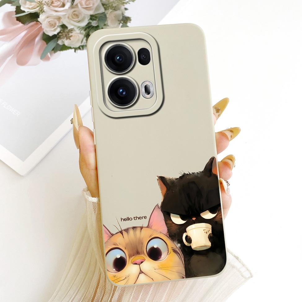 For Oppo Reno 13 Pro Case Silicone Luxury Fashion Cool Kawaii Cute Painted Cover For Oppo Reno13 Pro CPH2697 PKK110 Casing