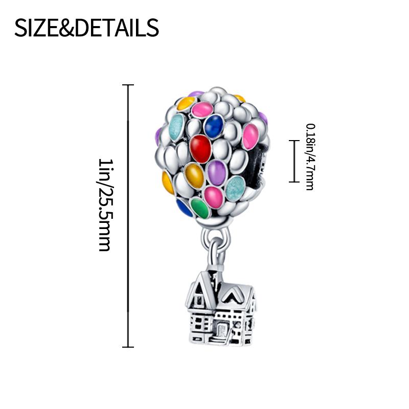 Oryginalne zawieszki Charmscopperair Balonowe Koraliki Pasujące do 3 mm Oryginalnej Bransoletki Naszyjnika Damskie DIY Delikatna Biżuteria Prezent