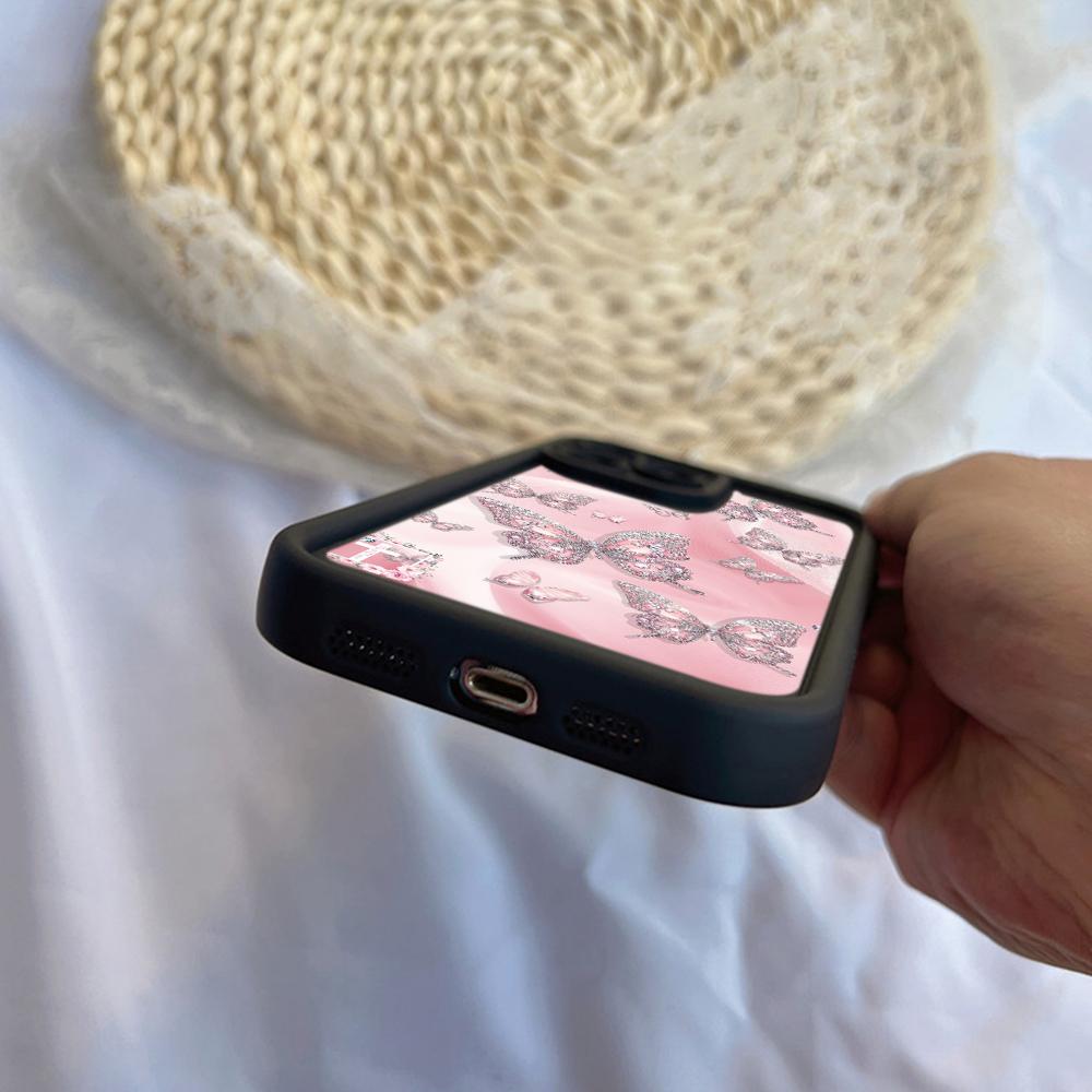 Angel Eye TPU Soft Phone Case for Samsung A05 A04 A10 A30 A13 A23 A53 A14 A24 A34 A54 A15 A25 A35 A55 S20 S23 FE S24 Ultra Ae66 Butterfly flower Cute