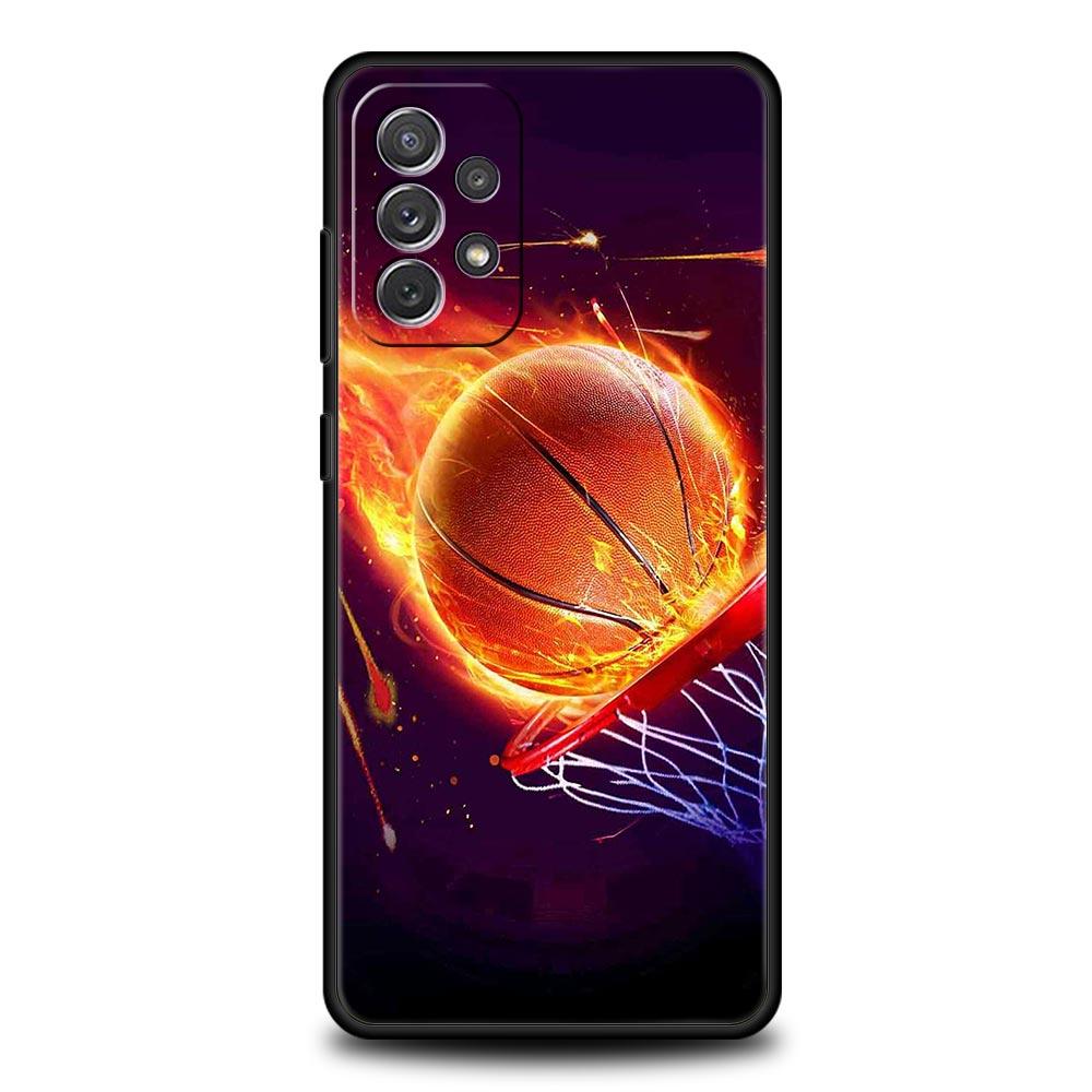 Basketball Basket Number Phone Case For Samsung Galaxy A51 A71 A21S A12 A11 A31 A41 A03 A52 A32 A22 A13 A23 A33 A53 A73 5G Cover