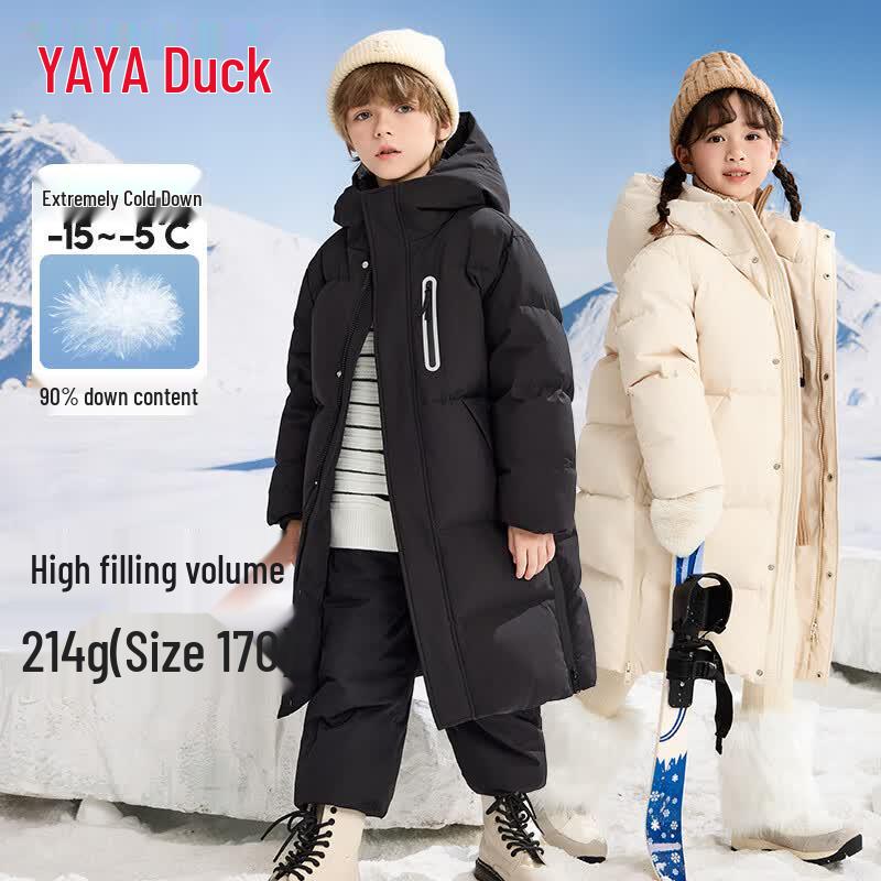 Детская зимняя длинная пуховая куртка YAYA HR 170