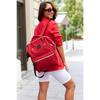 Red Urban Backpack for Laptop with USB Port - Himawari