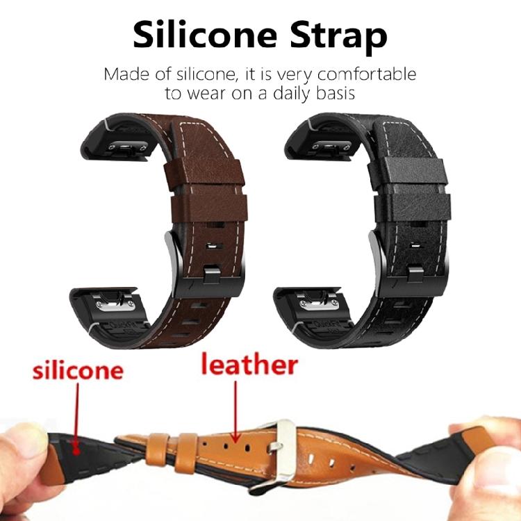 Leather Watch Band 26mm Easy Change Strap Smartwatch Accessories Easyfit Wriststrap Comfortable Wear for Smartwatches