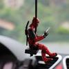 Anime Car Mirror Hanging Pendant Deadpool Ornaments Auto Functional Rear View Mirror Charm for Car Interior Decor Christmas Gift