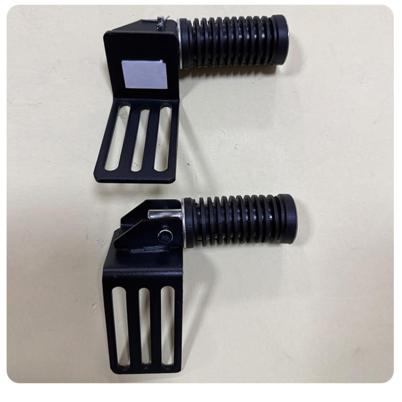 Foldable Metal Motorcycle Foot Pegs 2 Pieces Comfortable Corrosion-resistant Cruise Pedals for Year-round Riding Use