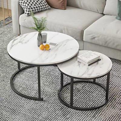 Nordischer Moderner Runder Couchtisch - Kreatives Wohnzimmer Eisen Design