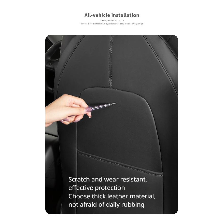 Anti Kick Pad Protector Seat Back for Tesla Model 3 Model Y Mat Child Anti Dirty Interior Accessories Trim Decoration 2021-2024