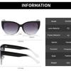 Brand Cat Eye Sunglasses Women Brand Designer Sun Glasses Gradient Lens Simple Wide Leg Design Unisex Cateye Female Shades UV400