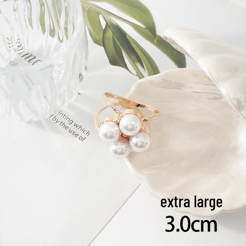 Elegancki perłowy kwadratowy szalik i klamra do płaszcza - wielofunkcyjny dodatek