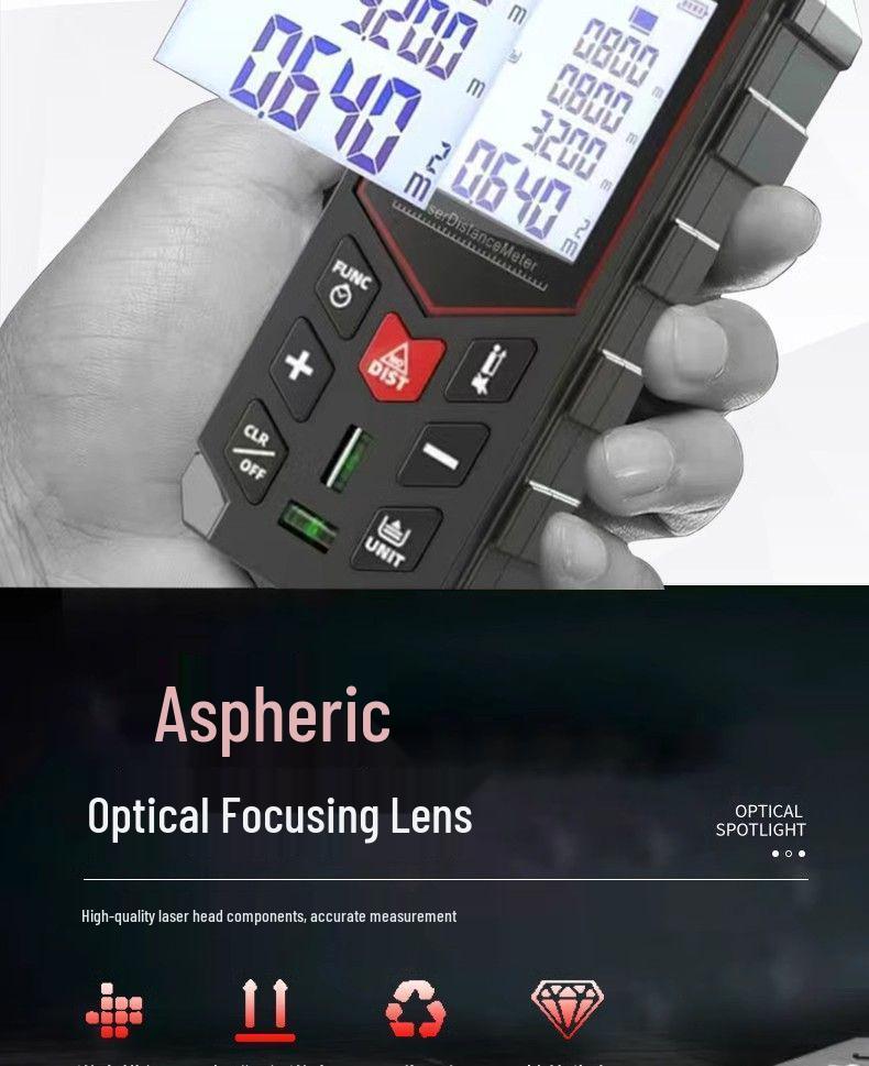 High-Precision Red Light Infrared Laser Rangefinder and Handheld Electronic Measuring Instrument