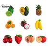 Miniature Fruit Magnets 3D Simulated Refrigerator Magnet, Resin Shape Fridge Kitchen Magnetic Decoration Theme for Office Whiteboard Cabinet Ornaments
