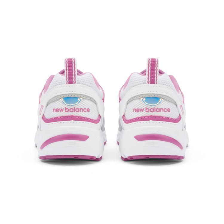 New Balance NB 878 Abrasion Resistant Low top Kids' Running Shoes White Red Children Aged 3 7 Years Old PV878AE