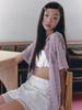 GANISONG Sheer Fresh Check Blouse_Pink