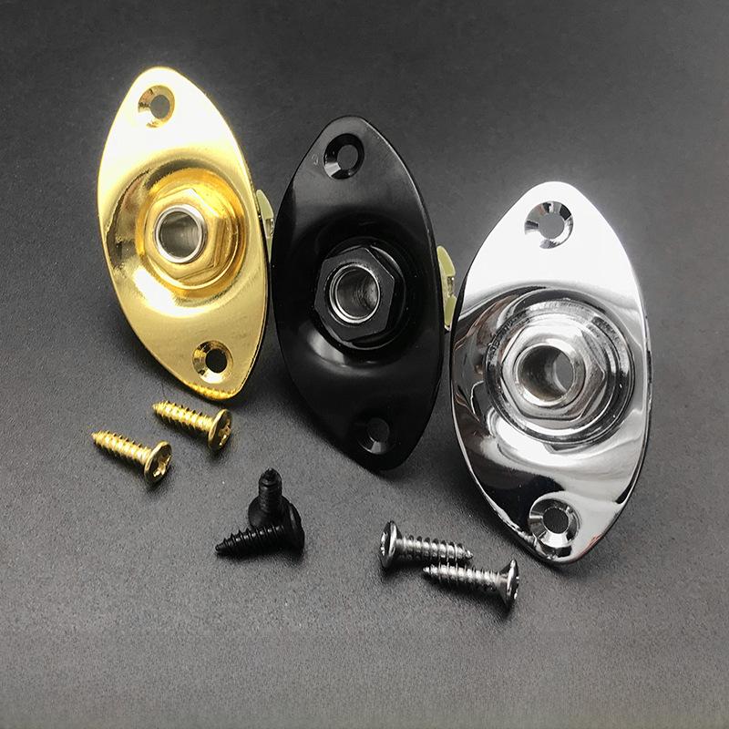 Oval Electric Guitar/Bass Audio Output Jack 6.35mm