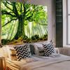 Green Nature Tree Tapestry Home Decor Large Wall Hanging Tapestry Enchanted Forest Backdrop for Bedroom Living Room Indoor