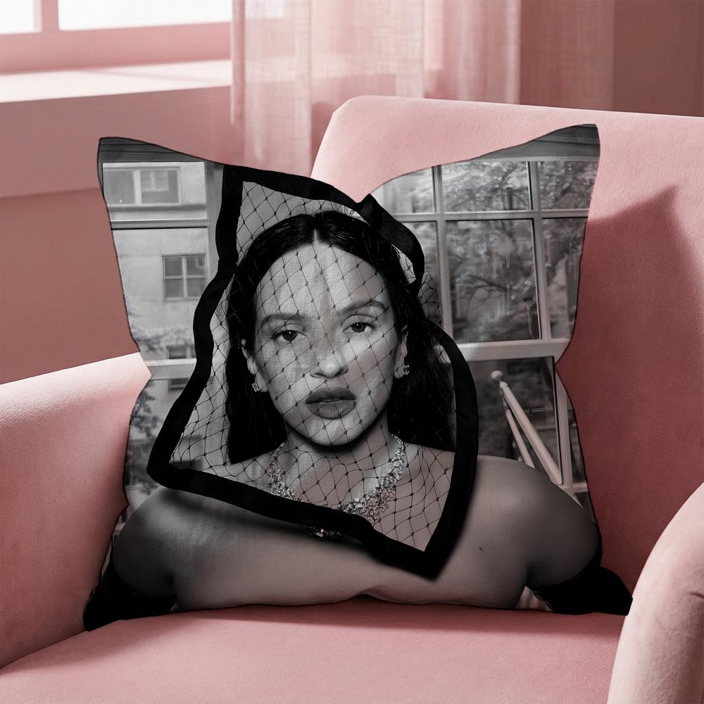 

R-ROSALIA Spanish singer Cushion Cover Multi-Scene Pillow Cover for Home & Car - Reversible, Soft & Durable for Daily Use 30cmx30cm