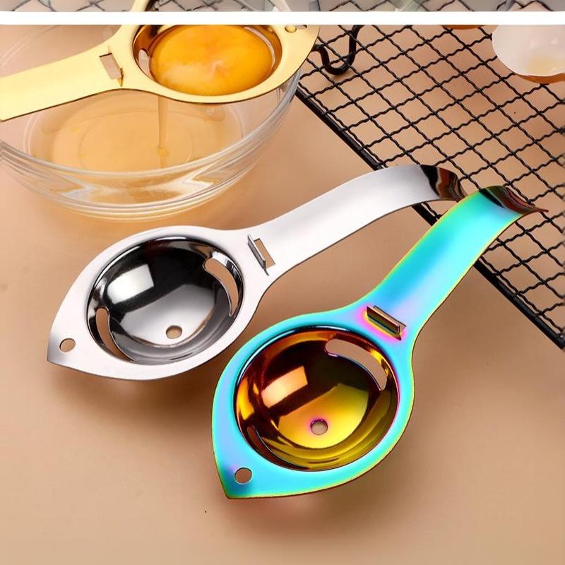 Egg Yolk White Filter Food Grade Eggs Divider Stainless Steel Sieve Kitchen Gadget Baker Tool Egg Extractor