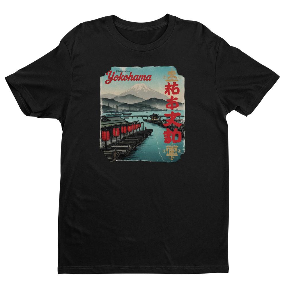 Футболка Yokohama Japan, Футболка с силуэтом Yokohama, Футболка для поездки в Yokohama Japan 2XL