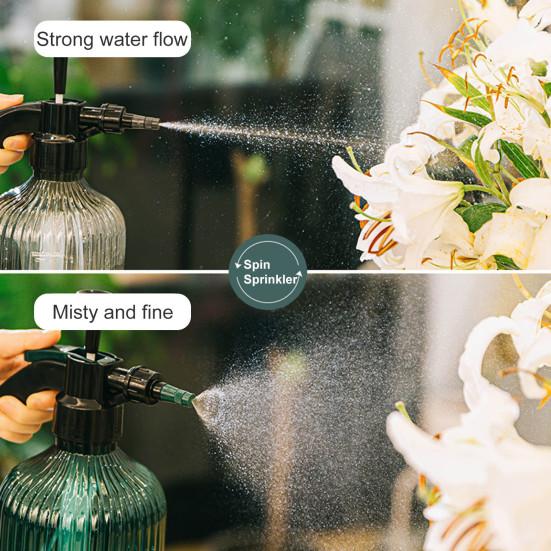 2L Watering Can with Scales Multipurpose PP Pressure Type Mister Spray Bottle Garden Supplies