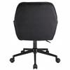 LARGO black armchair on a black foot