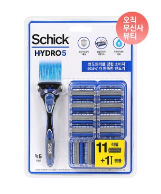 Schick Hydro 5 Original Golarka+11 Pakiet Ostrzy