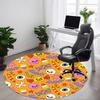 1 Stück Halloween-Designs Stuhlteppich für Büro, Innenbereich Rutschfester Waschbarer Teppich, Weiche Bequeme Matte Für Büroraum yy250930205
