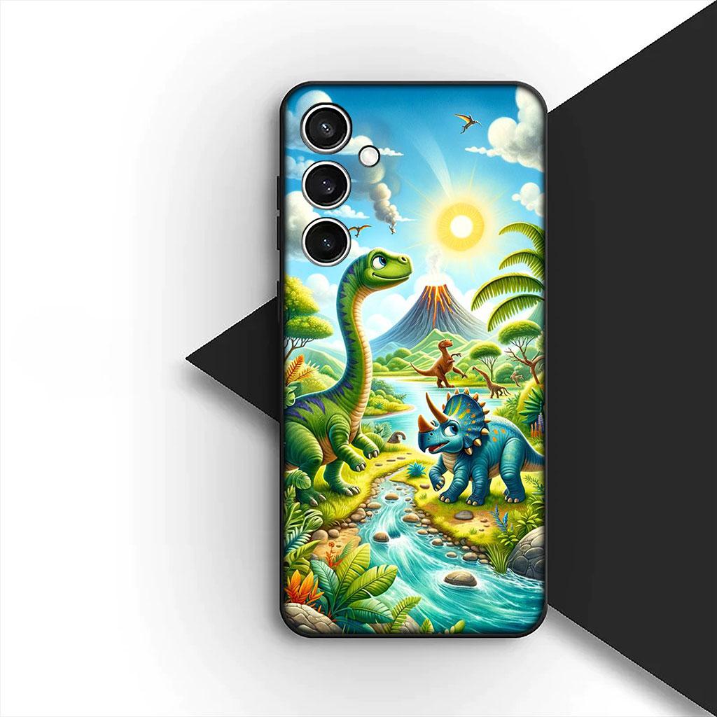 Phone Cover for Motorola Moto G86 G57 E14 E15 G14 G34 G35 G84 G24 A54 G15 Power E22 Casing Soft Case Wallpaper Dinosaur Anime