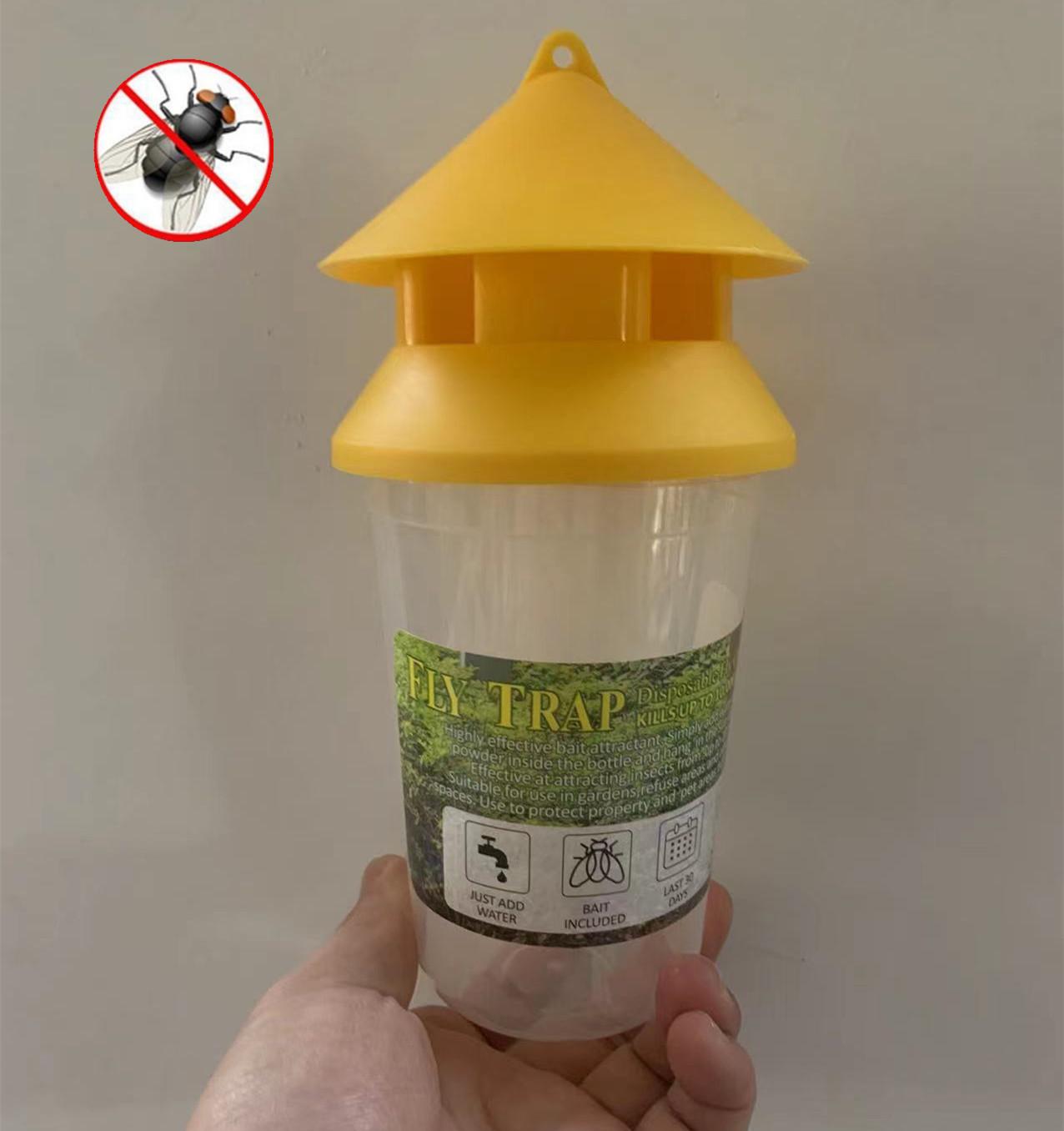 

Fly Trap Garbage Station: Cow Shed Trash Can & Fly Killer Bottle Default