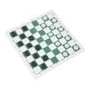 Checkers Set Educational Portable Foldable PU Lther Board Draughts Board Game for Children Adults